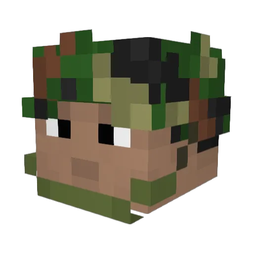 takamatuok Minecraft avatar head, 3D render