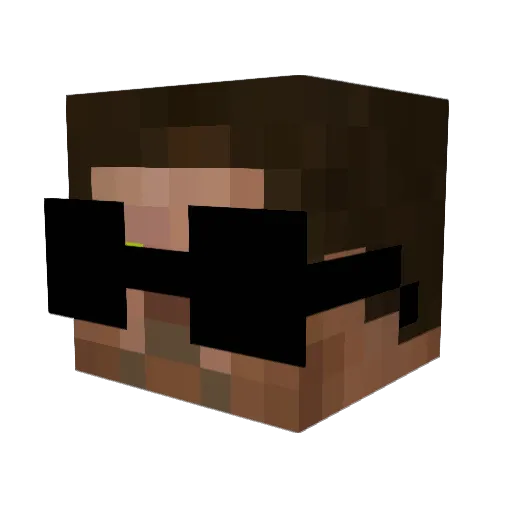 takami1001 Minecraft avatar head, 3D render