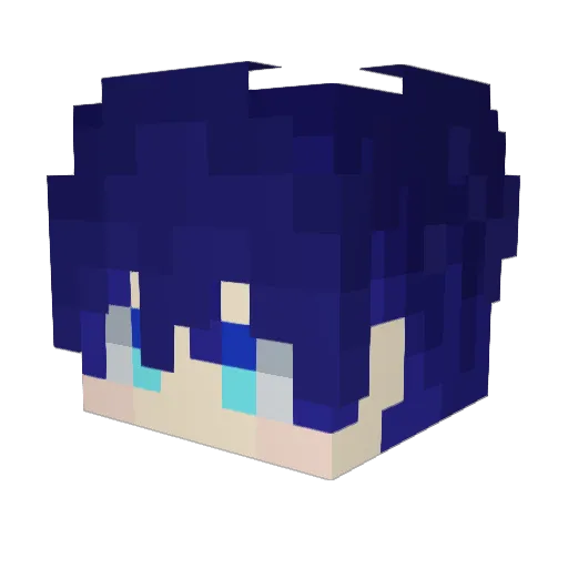 takanasi_yr Minecraft avatar head, 3D render