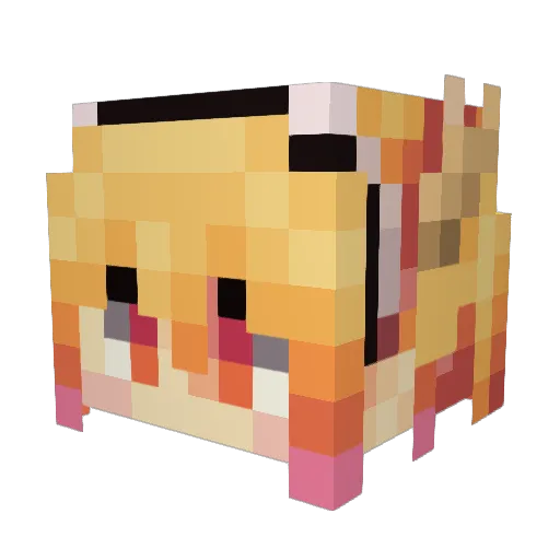 takanasiaoi Minecraft avatar head, 3D render