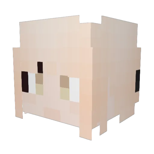 takarin205 Minecraft avatar head, 3D render