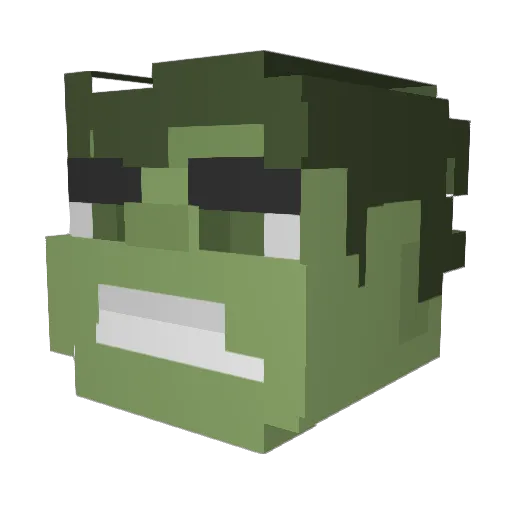 takashi_k2 Minecraft avatar head, 3D render