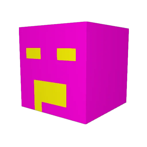 takasui Minecraft avatar head, 3D render