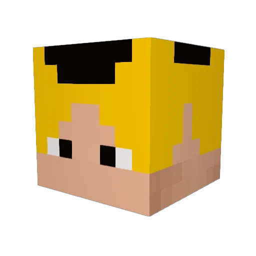 takato21 Minecraft avatar head, 3D render