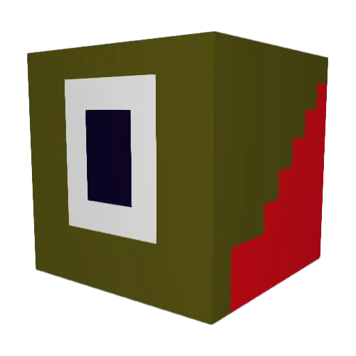 takayakim Minecraft avatar head, 3D render
