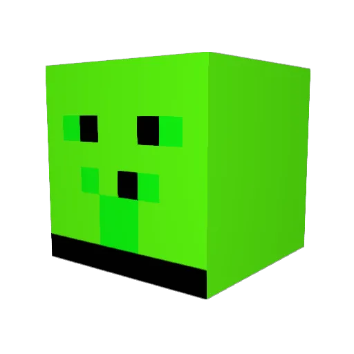 take0710 Minecraft avatar head, 3D render
