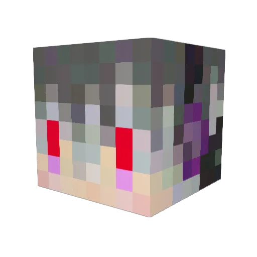 take1225 Minecraft avatar head, 3D render