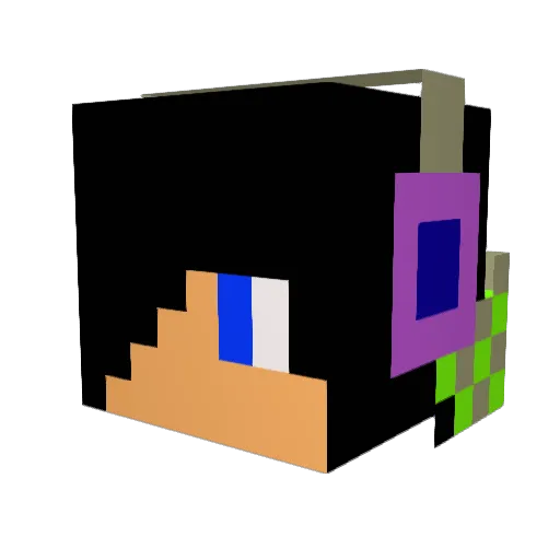 take175 Minecraft avatar head, 3D render