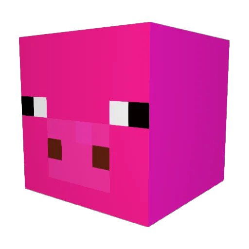 take319 Minecraft avatar head, 3D render