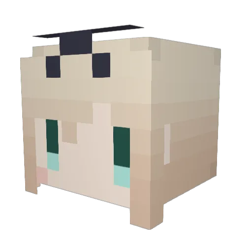 take_1130 Minecraft avatar head, 3D render
