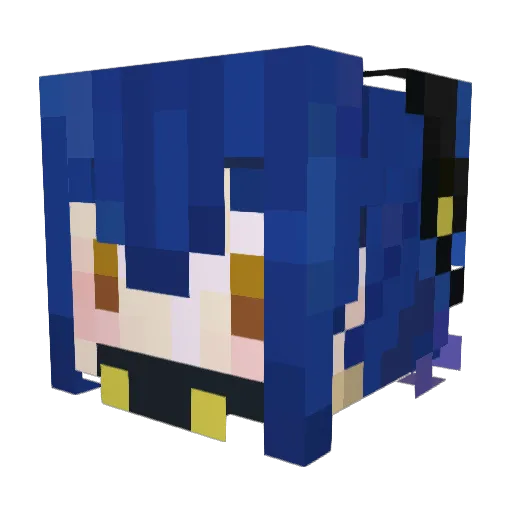 take_8253 Minecraft avatar head, 3D render
