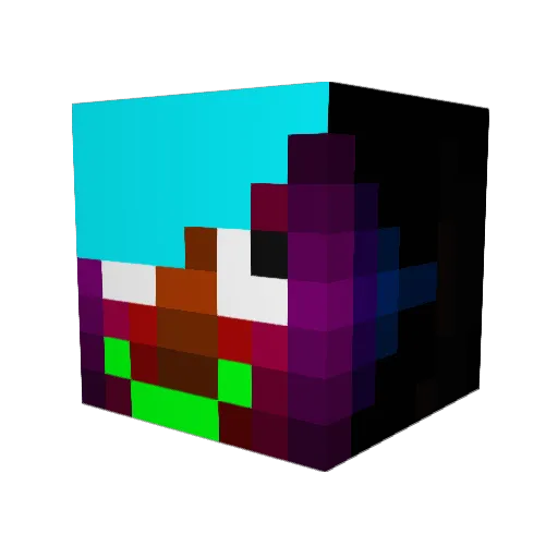 take_uh_stab Minecraft avatar head, 3D render