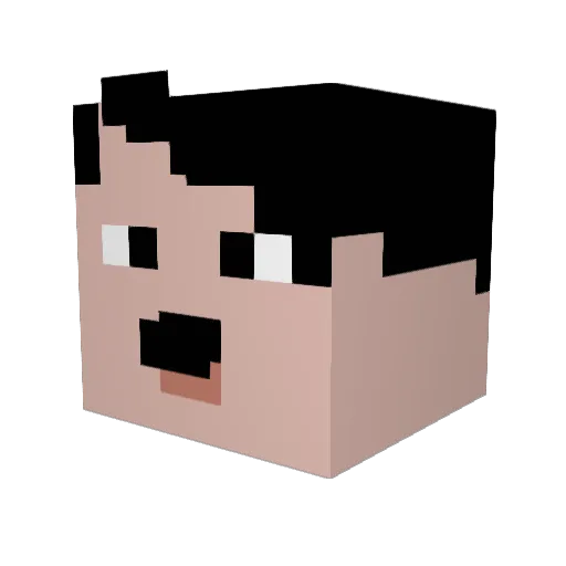 takedown1241 Minecraft avatar head, 3D render