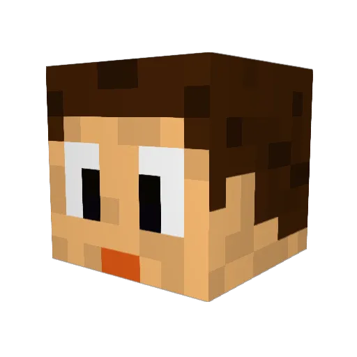 takeharanaoki Minecraft avatar head, 3D render
