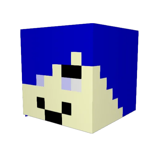 takeme2infinity Minecraft avatar head, 3D render