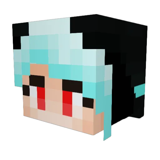 takenihno Minecraft avatar head, 3D render