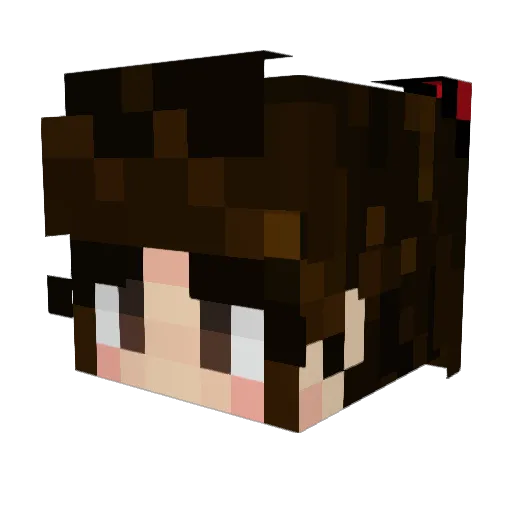 takeo0525 Minecraft avatar head, 3D render