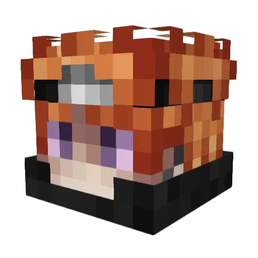 takeoutgalaxy21 Minecraft avatar head, 3D render