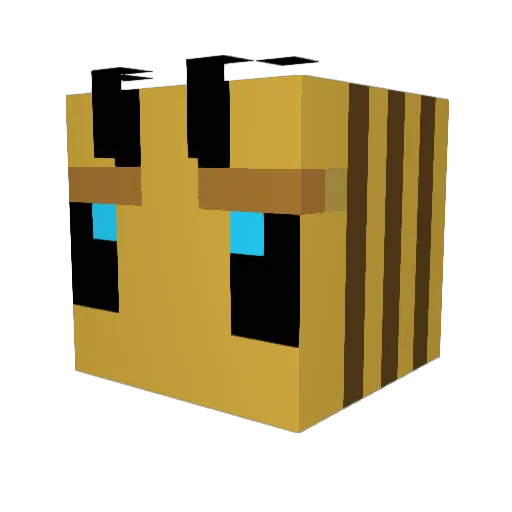 takerusan Minecraft avatar head, 3D render