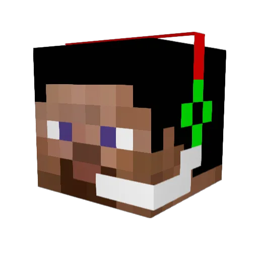 takesolo Minecraft avatar head, 3D render