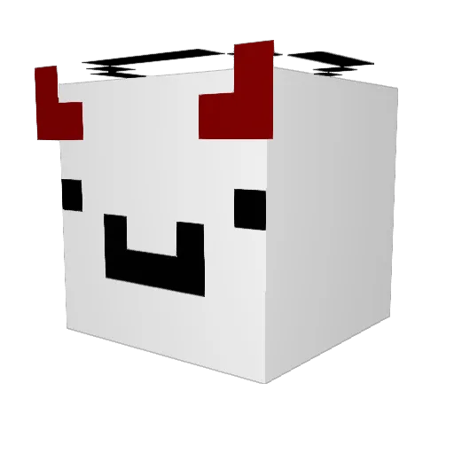 taketani Minecraft avatar head, 3D render