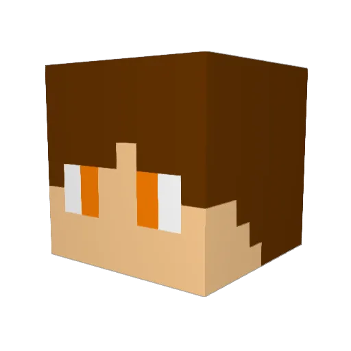 taki_3965 Minecraft avatar head, 3D render