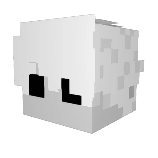 takiharo Minecraft avatar head, 3D render