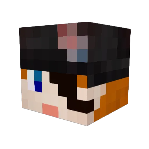 takikooo Minecraft avatar head, 3D render