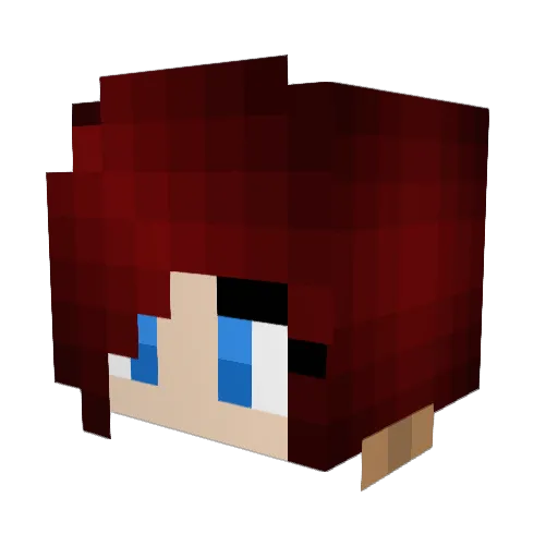 takingshots Minecraft avatar head, 3D render