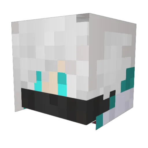 takky_111 Minecraft avatar head, 3D render