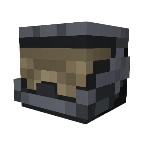 takobose Minecraft avatar head, 3D render