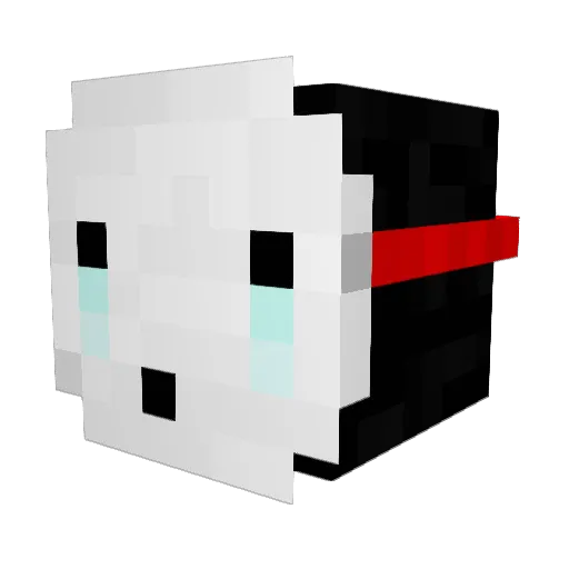takoemon Minecraft avatar head, 3D render