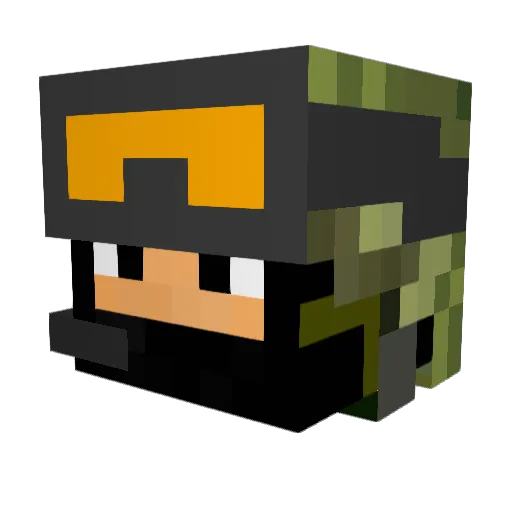 takoru7 Minecraft avatar head, 3D render