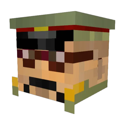 takosuke334 Minecraft avatar head, 3D render