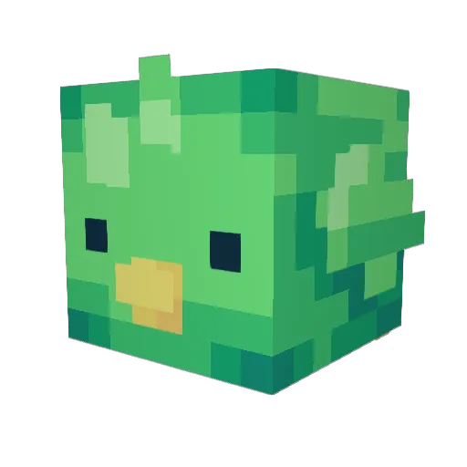 takouhai Minecraft avatar head, 3D render