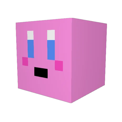 takoyakiki Minecraft avatar head, 3D render