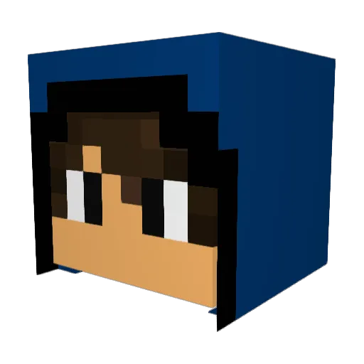 taku0140 Minecraft avatar head, 3D render