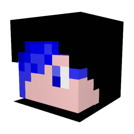 taku0621 Minecraft avatar head, 3D render