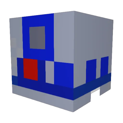 taku_poo Minecraft avatar head, 3D render