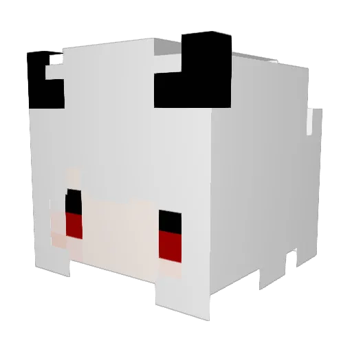 takuan6789 Minecraft avatar head, 3D render