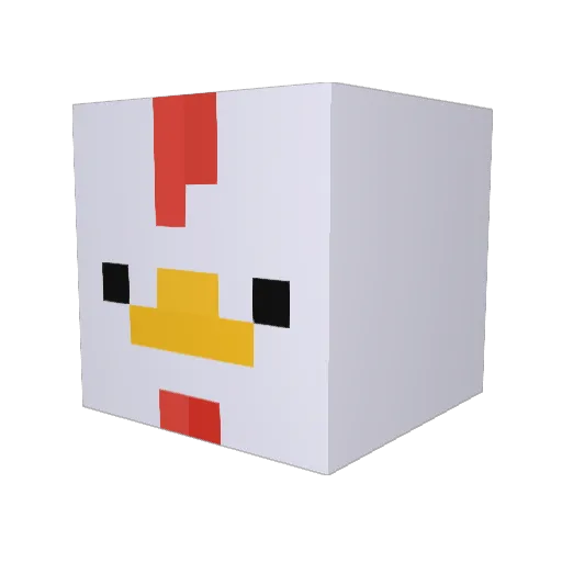 takulazy Minecraft avatar head, 3D render