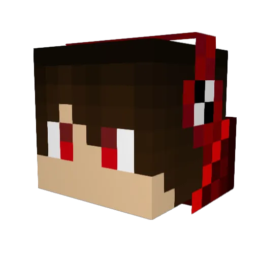 takuma722 Minecraft avatar head, 3D render