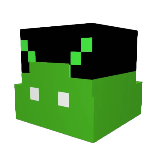 takumikara Minecraft avatar head, 3D render