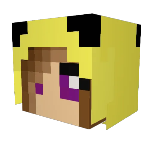 tala588 Minecraft avatar head, 3D render