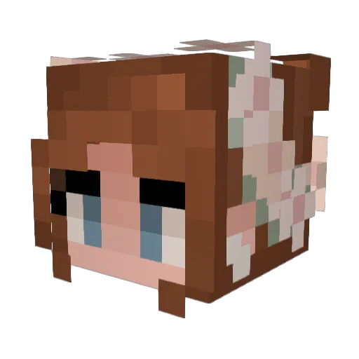talawlor Minecraft avatar head, 3D render
