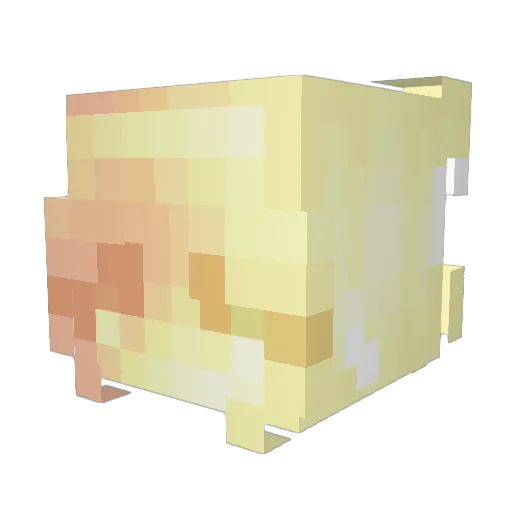 talaxxe Minecraft avatar head, 3D render