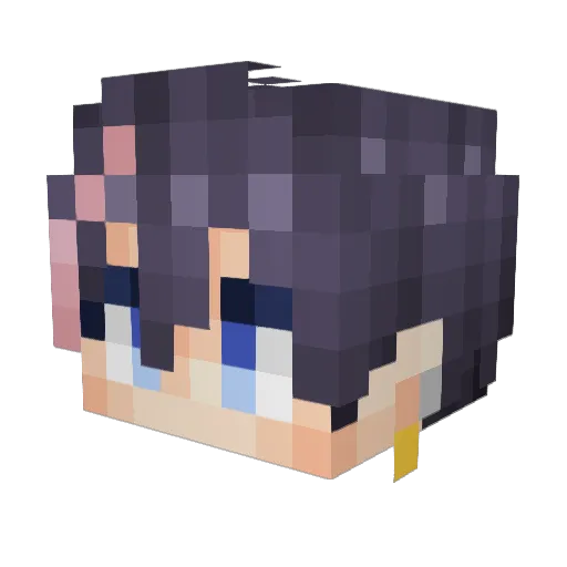 talc0xwx Minecraft avatar head, 3D render