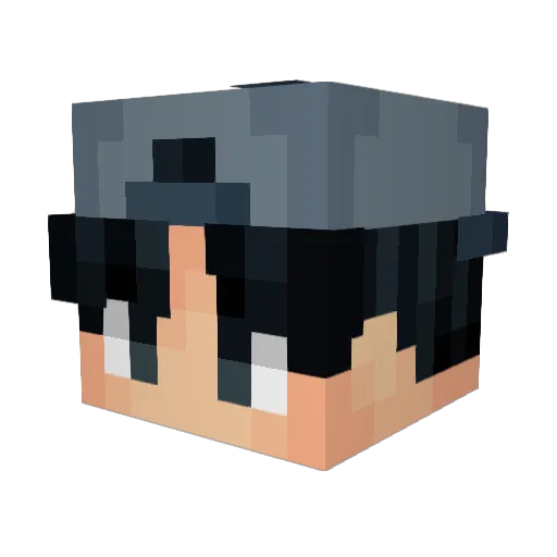 talespp Minecraft avatar head, 3D render