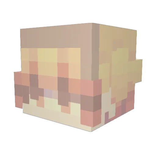 talezzy Minecraft avatar head, 3D render