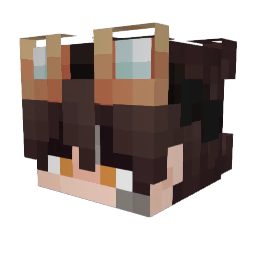 talha35 Minecraft avatar head, 3D render